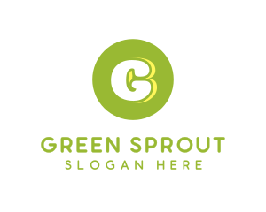 Cute Green Circle logo design