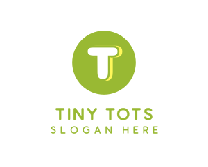 Cute Green Circle logo design