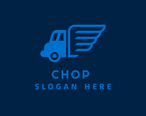 Moving Company - Wings Truck Delivery logo design