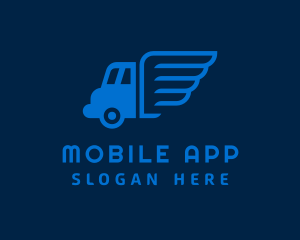 Haulage - Wings Truck Delivery logo design