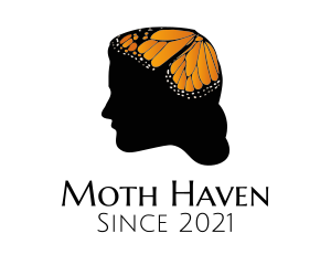 Human Butterfly Mind logo design