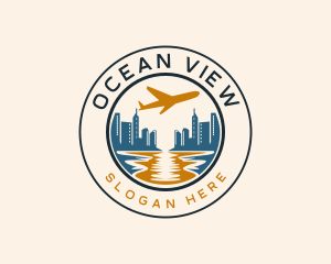 Ocean City Flight logo design