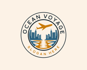 Ocean City Flight logo design