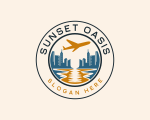 Ocean City Flight logo design