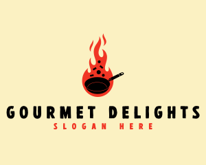 Culinary Fire Pan logo design