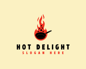 Culinary Fire Pan logo design