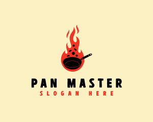 Pan - Culinary Fire Pan logo design