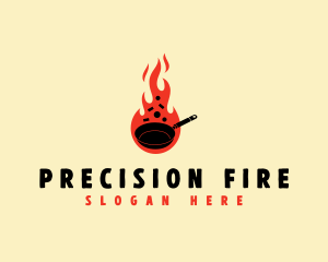 Culinary Fire Pan logo design