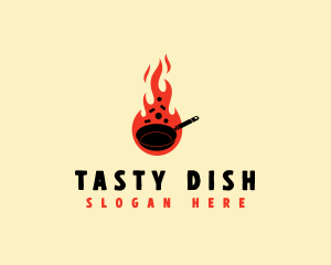 Culinary Fire Pan logo design