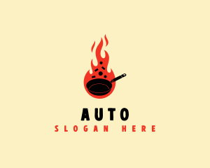 Fry - Culinary Fire Pan logo design