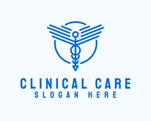 Medical Caduceus Clinic logo design