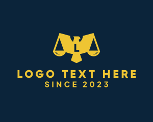 Legal Service - Wing Justice Scale Eagle logo design