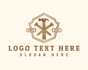 Nail - Hammer Builder Contractor logo design