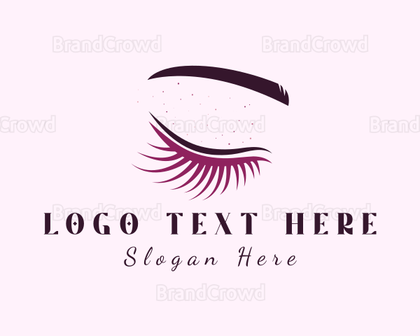 Beauty Glam Eyelash Logo