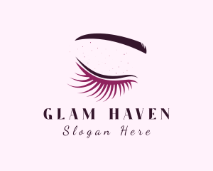 Glam - Beauty Glam Eyelash logo design