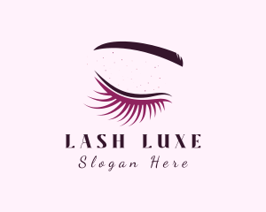 Beauty Woman Eyelash logo design