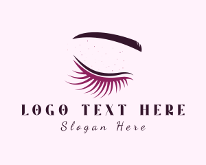 Aesthetic - Beauty Glam Eyelash logo design