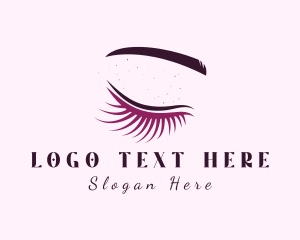 Eyelash - Beauty Glam Eyelash logo design