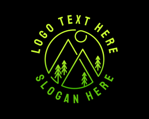 Scenery - Tree Mountain Summit logo design