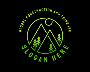 Adventure - Tree Mountain Summit logo design