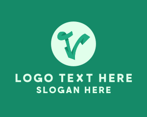 Vegan - Generic Initial Letter V Business logo design