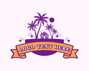 Resort - Beach Cabin Resort logo design