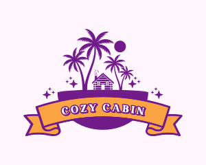 Cabin - Beach Cabin Resort logo design