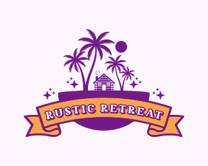 Cabin - Beach Cabin Resort logo design
