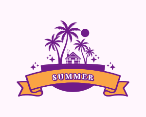 Beach Cabin Resort logo design