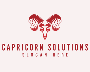 Capricorn - Film Evil Ram logo design