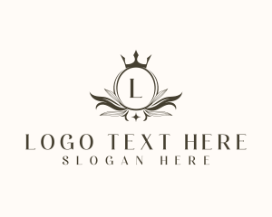 Ornamental - Floral Crown Ornament logo design