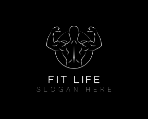 Muscle Gym Fitness logo design