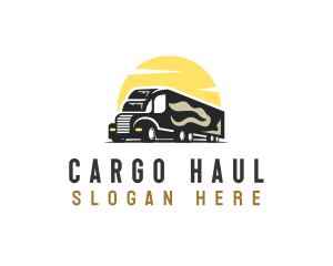 Logistic Trailer Vehicle logo design