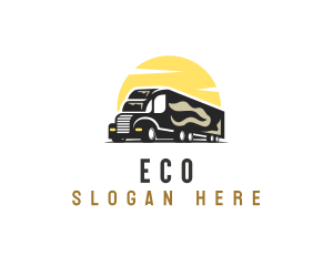 Haulage - Logistic Trailer Vehicle logo design