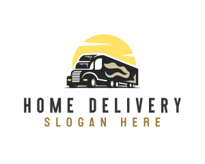 Logistic Trailer Vehicle logo design