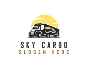 Logistic Trailer Vehicle logo design