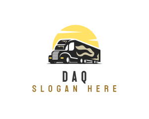 Truck - Logistic Trailer Vehicle logo design
