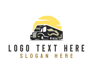 Drive - Logistic Trailer Vehicle logo design