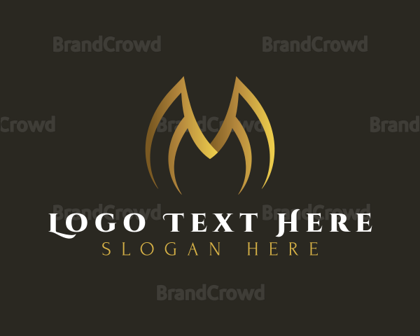 Luxe Elegant Letter M Logo