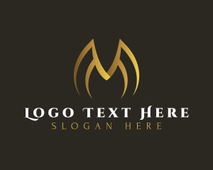 Financial - Luxe Elegant Letter M logo design