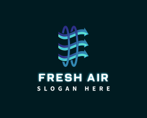 HVAC Air Ventilation logo design