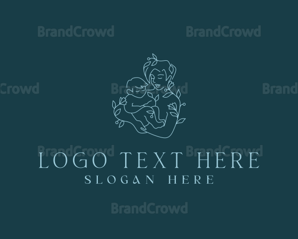 Floral Maternity Child Logo