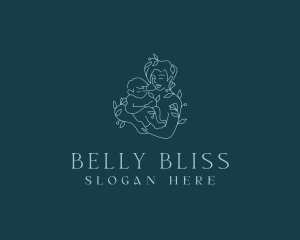 Maternity - Floral Maternity Child logo design