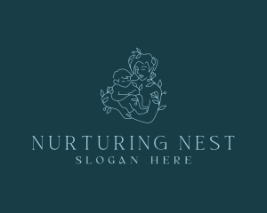 Maternal - Floral Maternity Child logo design