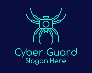 Malware - Spider Surveillance Camera logo design