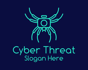 Malware - Spider Surveillance Camera logo design
