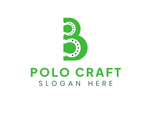 Polo - Green B Horseshoe logo design