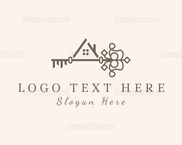 Elegant House Key Logo