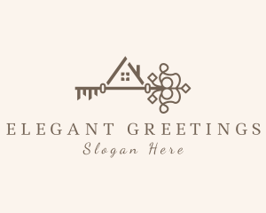 Elegant House Key logo design