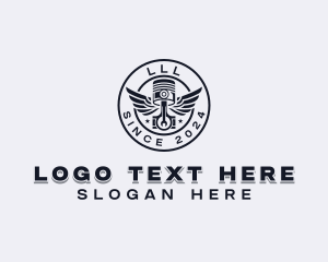 Industrial - Piston Mechanical Repair logo design